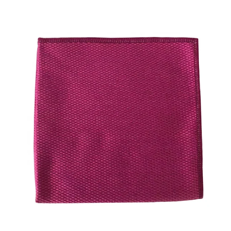 
Top Lint-free Diamond Glass Cleaning Microfiber Fish Scale Towel Cloth 