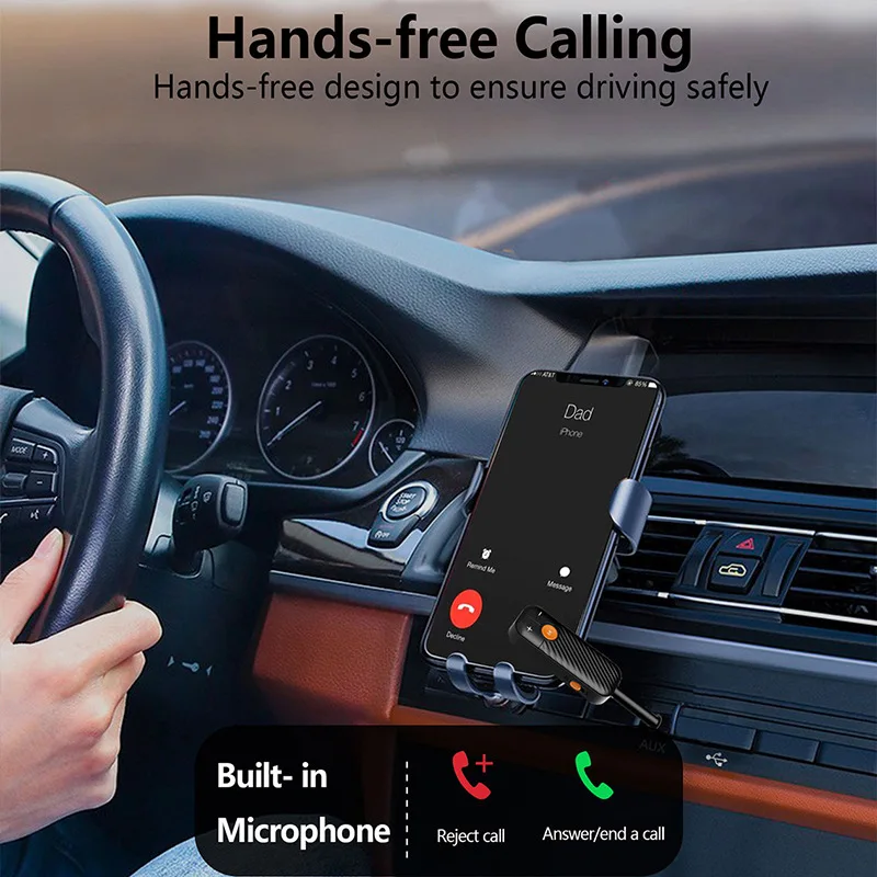 BT-16 120mah car portable bluetooth receiver and transmitter designed for non-bluetooth devices