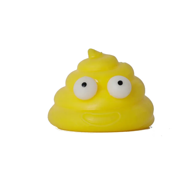 Wholesale environmental protection TPR material Poo color sticky fidget poo pressure resistant novel fidget toy