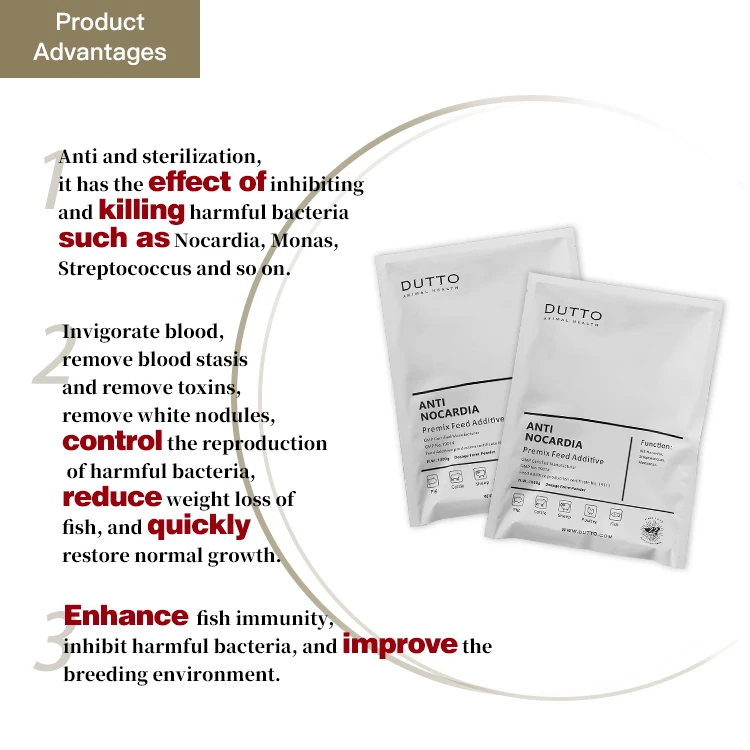 fish bacterial infection with best additives premix feed