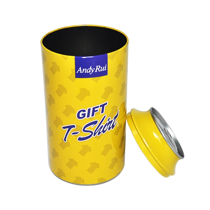 13 Years Factory Free Sample High Quality Custom Logo Printed Gift Packaging Metal Tin Can Customized Storage Stash Can