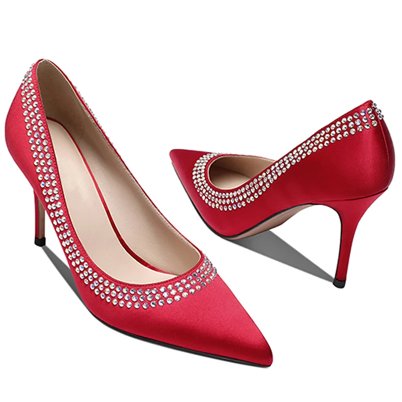 
Ladies dress shoes high heels women shoes 2021 with diamond women pumps shoes 