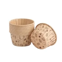 High temperature resistant white medium size cake paper Tomafin Cup Macaron custard pastry base single green cake base