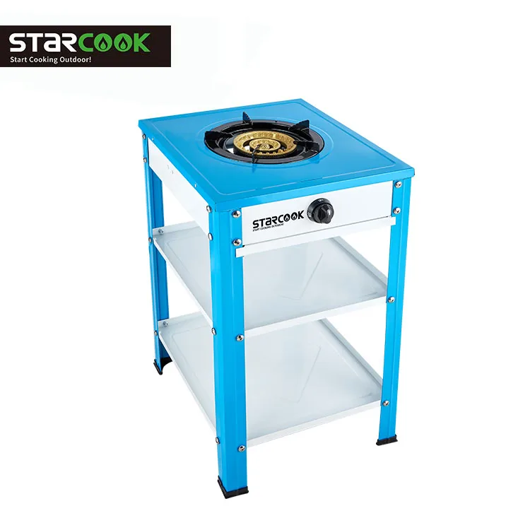 
Free stand single gas cooker table stainless steel gas cooktop 