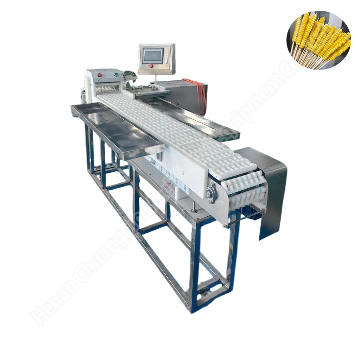 Toothpick Making Machine Kebab Skewer Machine Semi-automatic Automatic Chicken Meat Satay Kebab Skewer Machine Price
