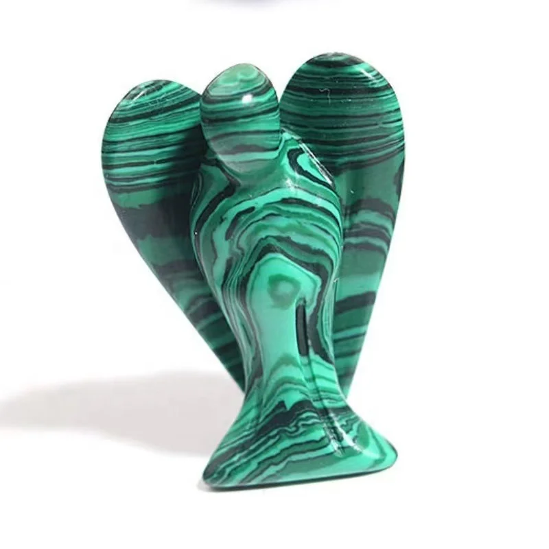 1.5inch angel jade crystal carving ornaments amethyst semi-precious stone carving crystal crafts jewelry home office ornaments