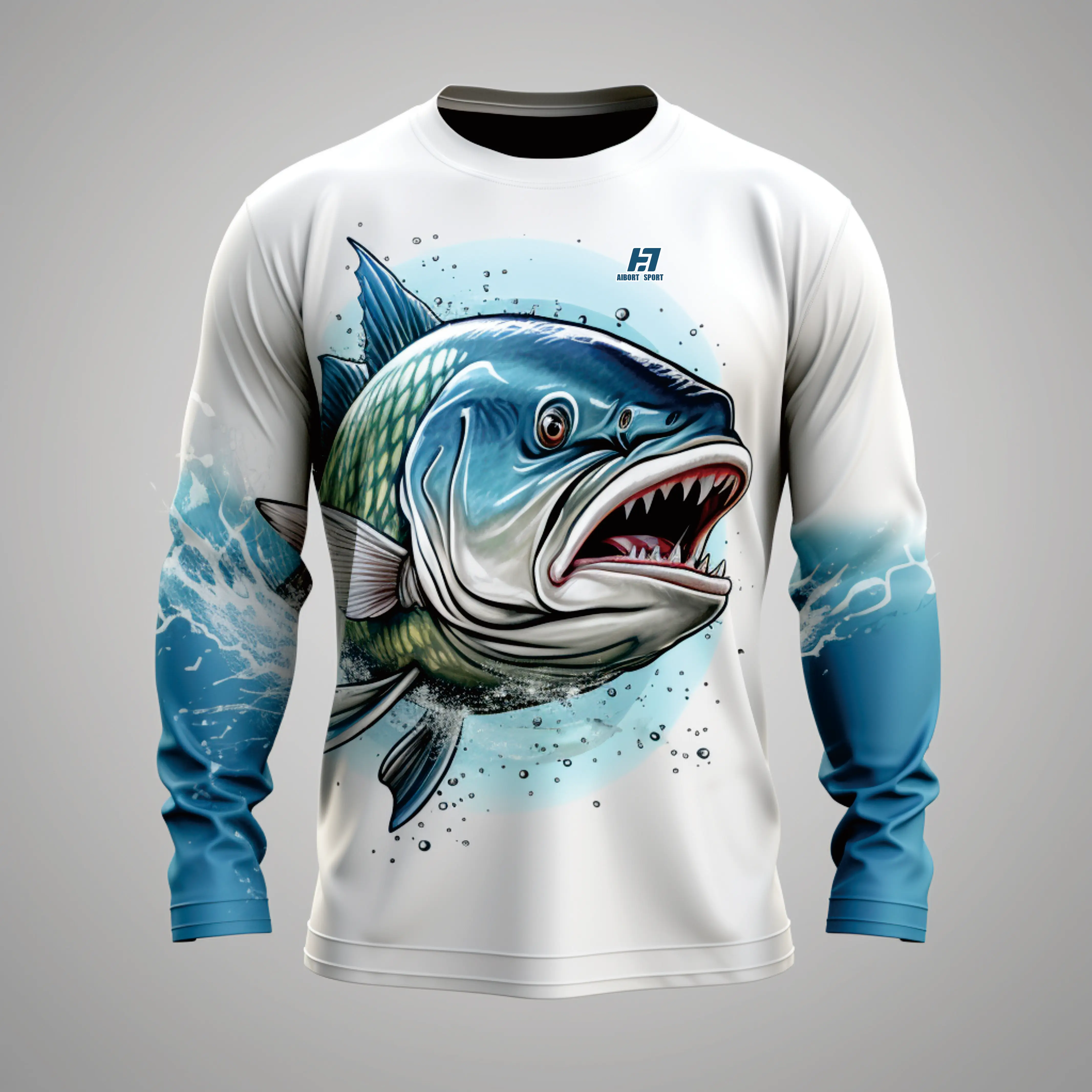 Оптовая продажа сублимационная рыболовная одежда на заказ Upf50 + быстросохнущая толстовка рубашка с лицевой маской/