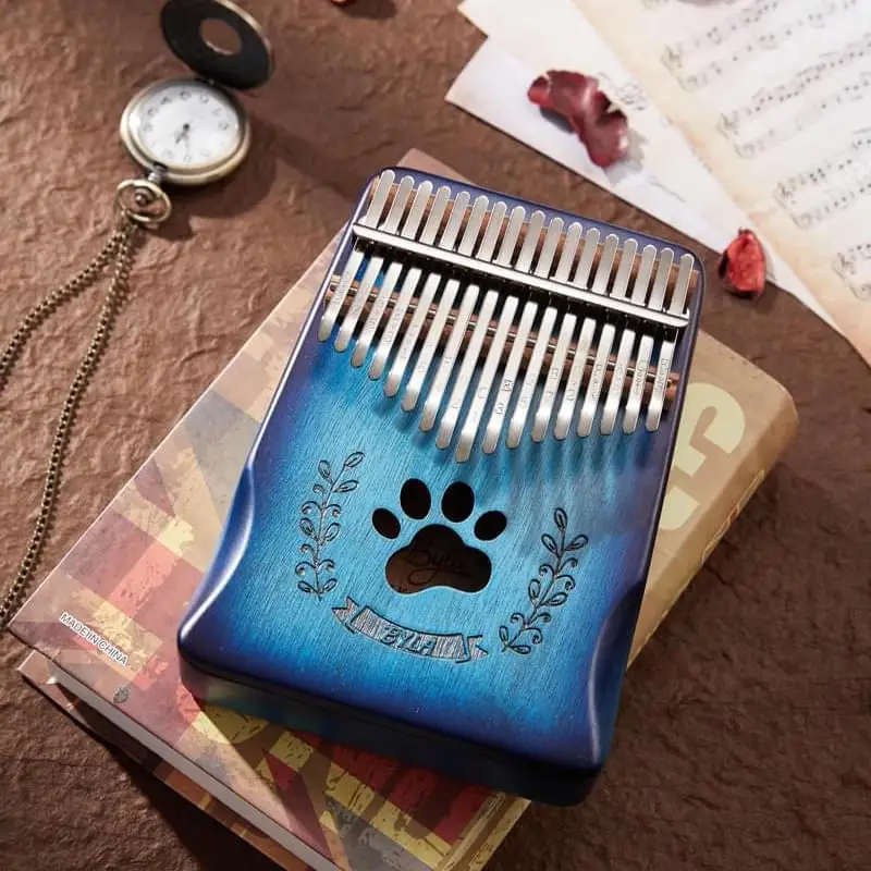 byla  exclusive model chromatic kalimba OEM  piano gradient colorful 17 keys climbas