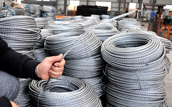  galvanized steel wire rope 6x12+7fc 6x11+7fc 6x10+fc 6mm 8mm