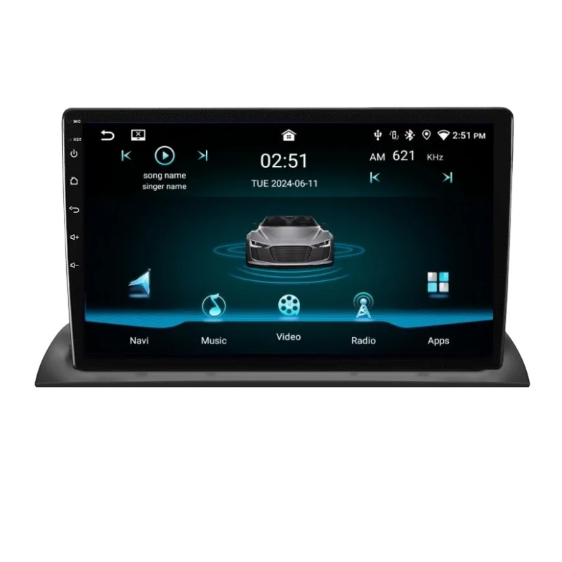9' Gps Navigator Head Unit Android Multimedia Carplay Touch Screen Car Radio Player With Bluetooth For Universal  car