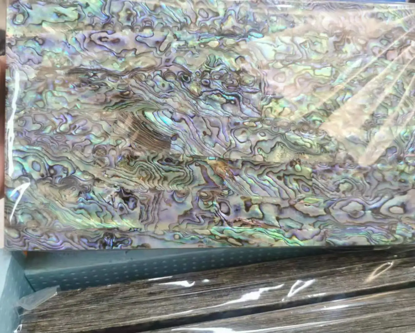 Factory wholesale New Zealand abalone shell pieces mother-of-pearl paper with adhesive backing for furniture floor decoration