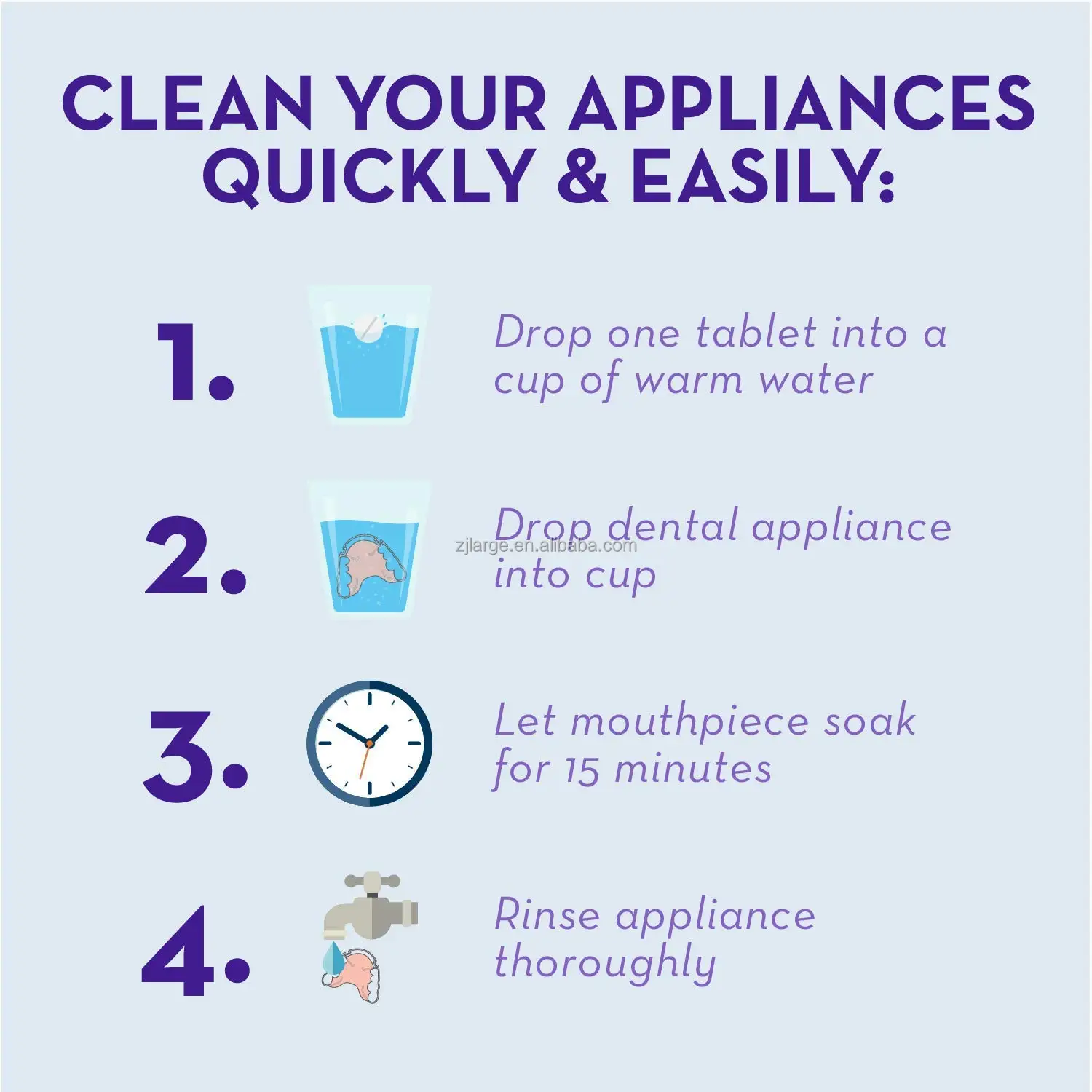 Best selling products Safe Effective Eco-Friendly OEM Denture Cleaning Tablets/ denture cleaner