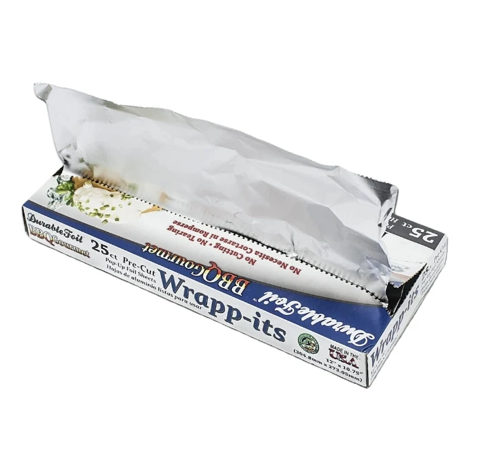 Factory Production Wrap Pre-Cut Pop-Up Aluminum Foil Sheets For Household And Packaging Food