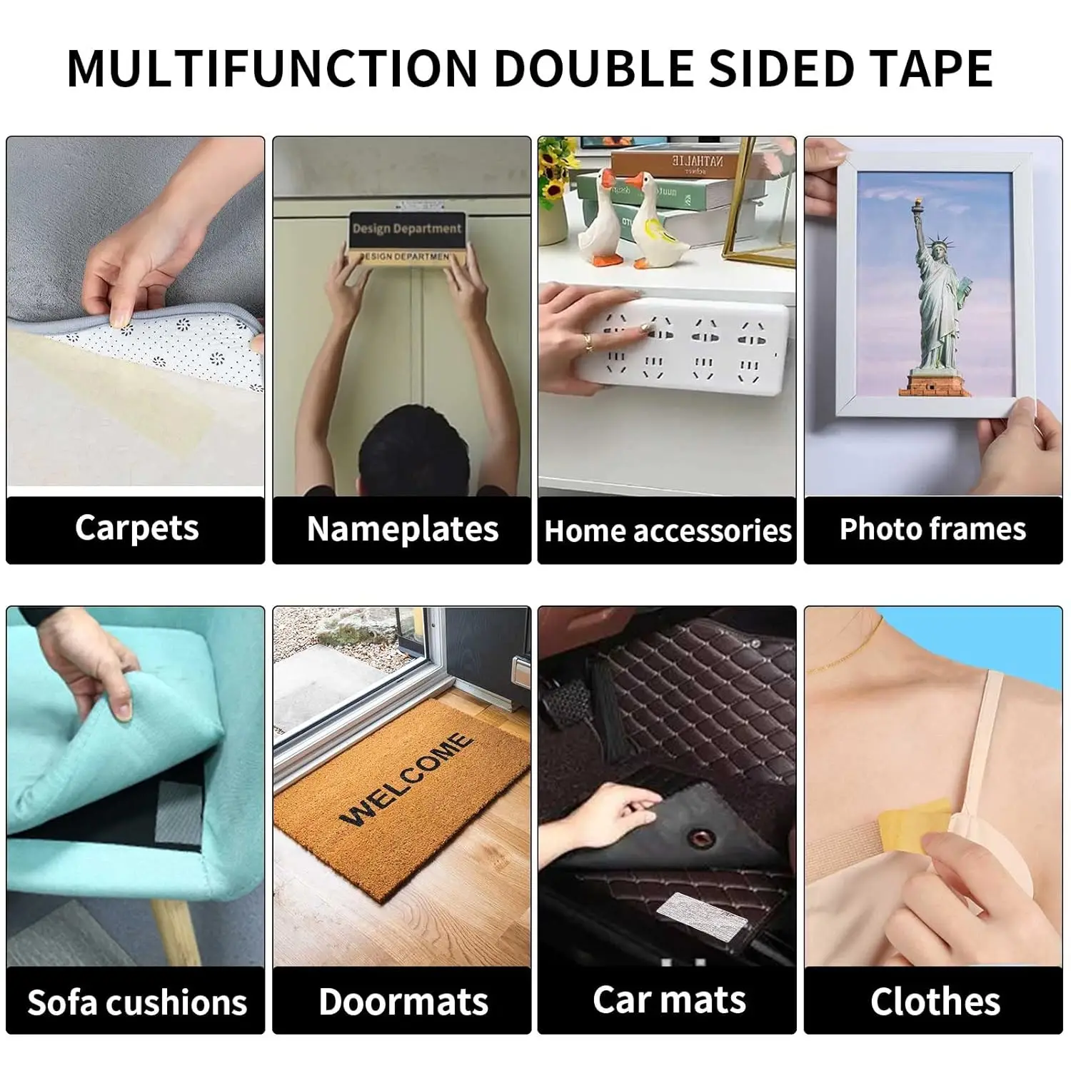 Strong And Removable Double Sided Adhesive Tape Easy To Tear Without Residue