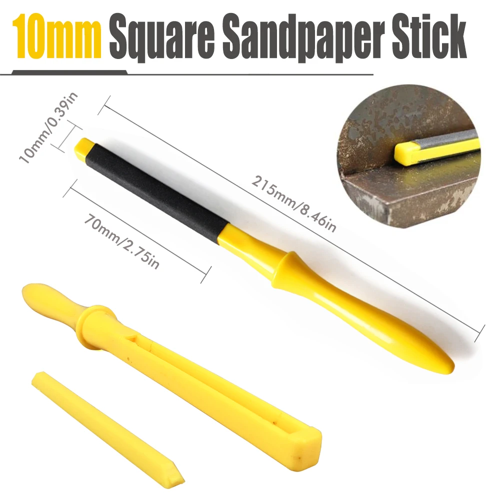 4pcs Hand Sanding Tools Roll Half Round Polishing Roll Abrasive Sandpaper Holder Clamp Sandpaper Sanding Bar Set