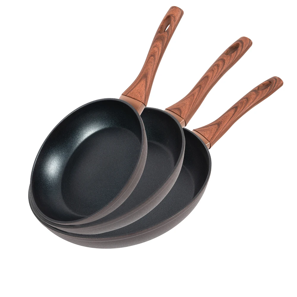 Smartpan Aluminium Die casting Cookware sets granite coating nonstick frying pan pot skillet wok Induction Base kitchen items