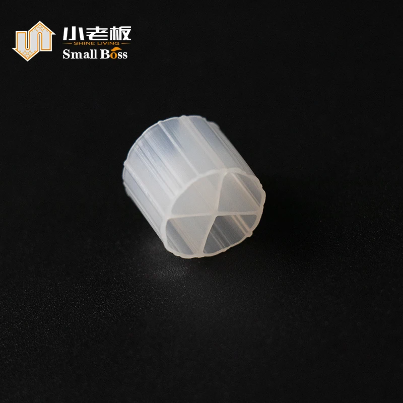 Биошарики фильтрующая среда HDPE натуральный материал безопасный пластик MBBR переносчик для очистки воды D12 * 9 мм