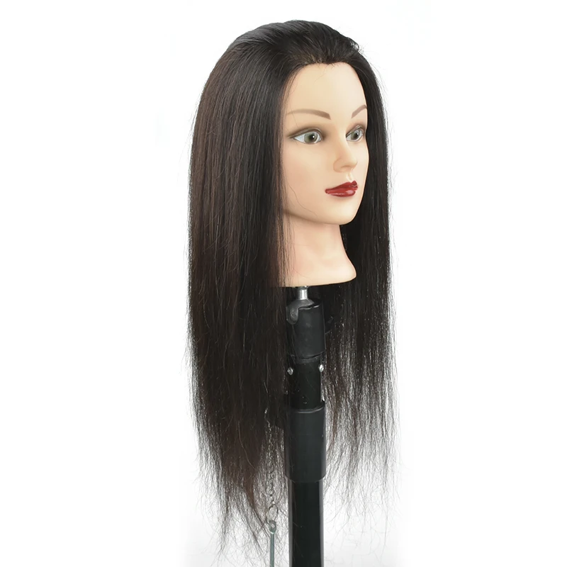 Оптовая продажа, салонное оборудование, 100% натуральные человеческие волосы, женский манекен, Кукольная голова для тренировок