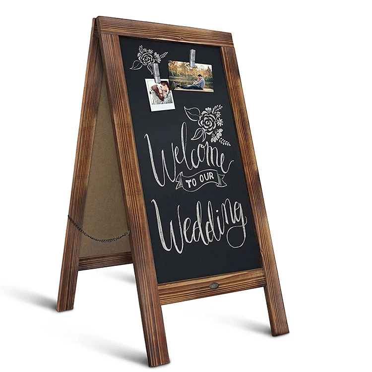 
 Custom wholesale wood magnetic chalkboard sign school blackboard kids  