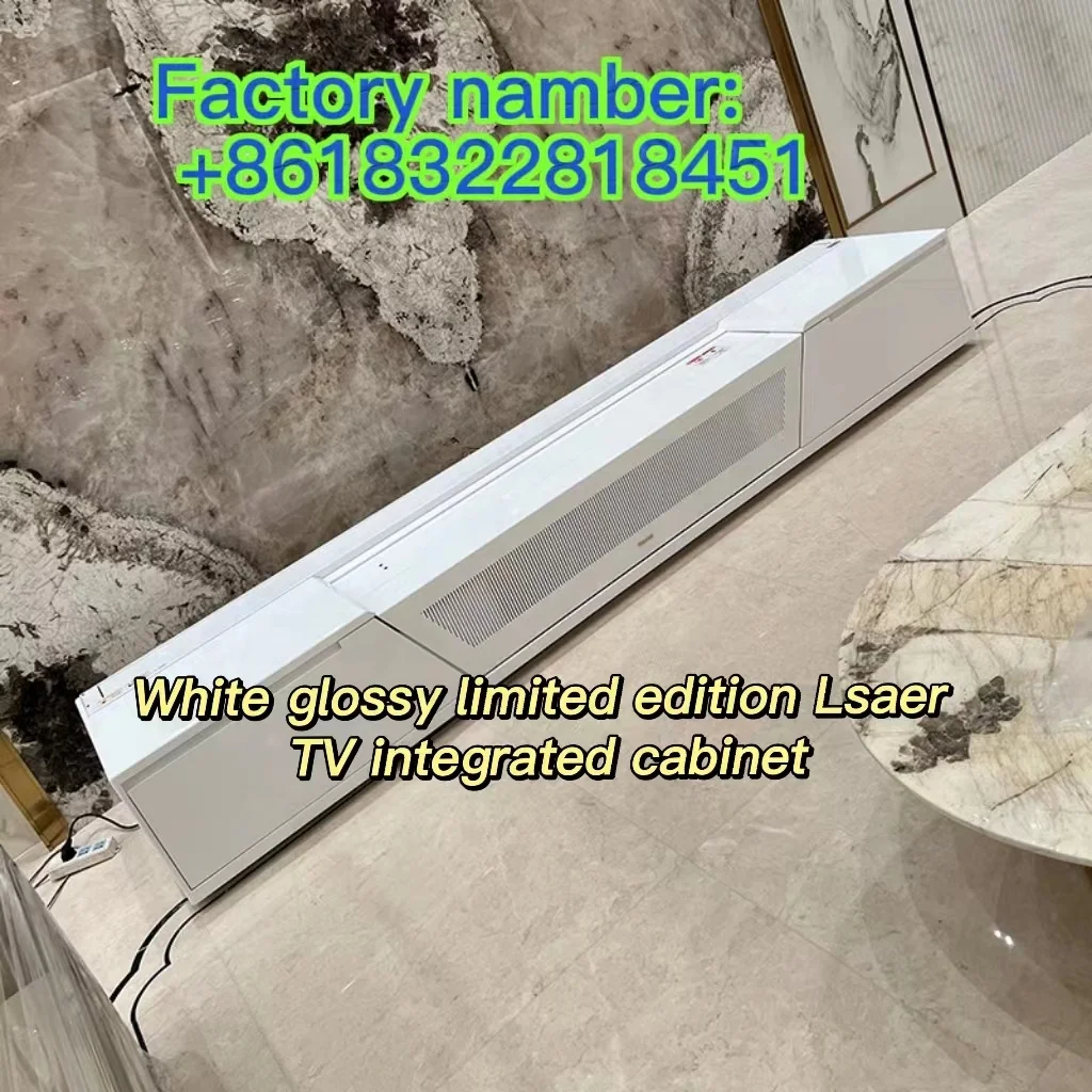 NEW Factory 100 inch Automatic Integrated Cabinet UST ALR Floor Rising Laser Proyector Screen for 4k Projector