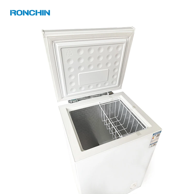 Best Selling Household Appliances Kitchen Horizontal Refrigerator Single Door Top Opening Deep Cabinet Freezer