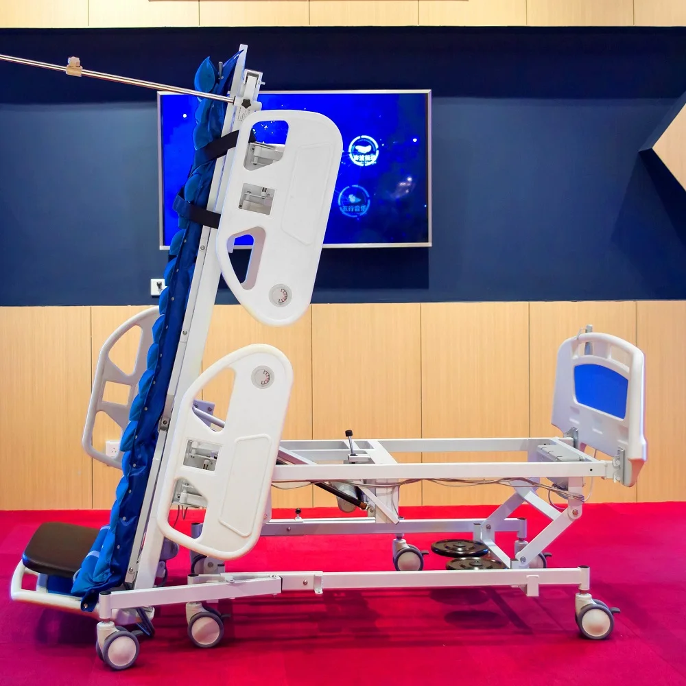 Hospital Bed for Patient ABS Board Embedded Panel 5 Function Electric Hospital Bed