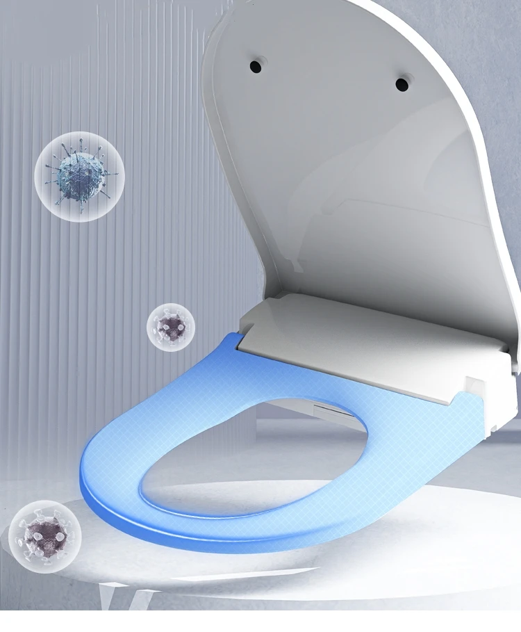 2023 new wall hung smart toilet intelligent seat heated Automatic wall mounted smart toilets seat electric Cover