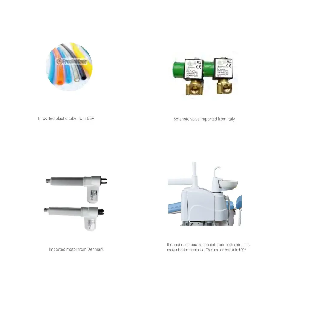 high quality full set treatment implant equipment high quality metal leather medical rotating dental chair unit