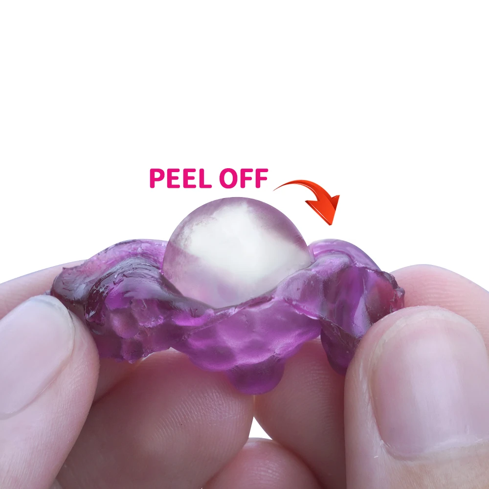 Amos Good Tasty Gummy Candy Sweets Halal Jelly Grape Peelable Real Fruit Juice Gummies