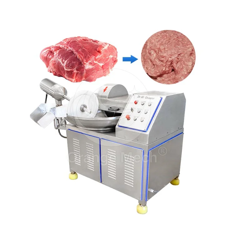 ORME Automatic Pork Ham Purple Cabbage Chopping Machine 10l Meat Bowl Cutter Emulsifier Meat Bowl Cutting Machine