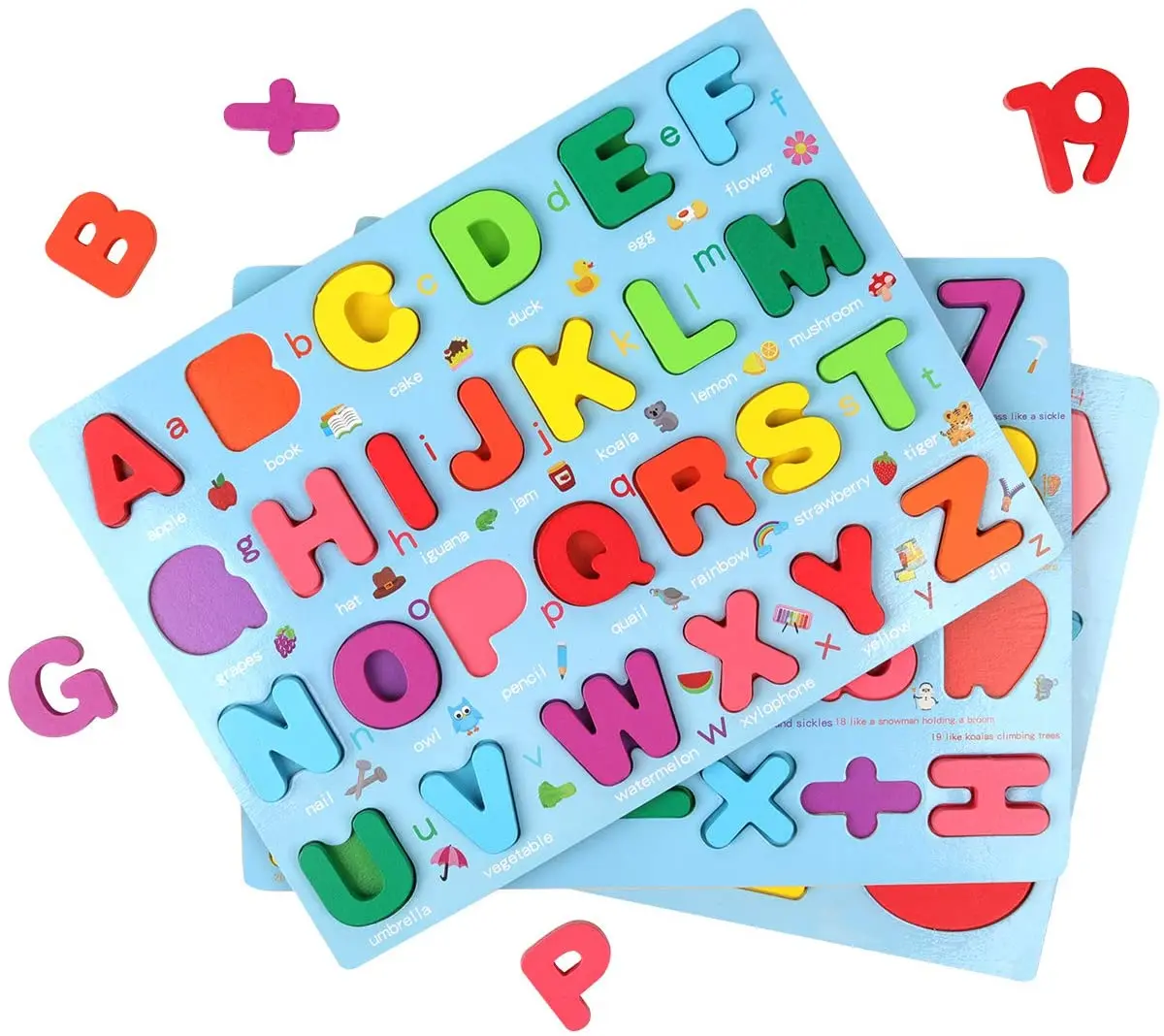 Baby Wood Puzzles Wooden Arabic Alphabet Puzzle Arabic 28 Letters Board Kids Early Learning Educational Toys for Children