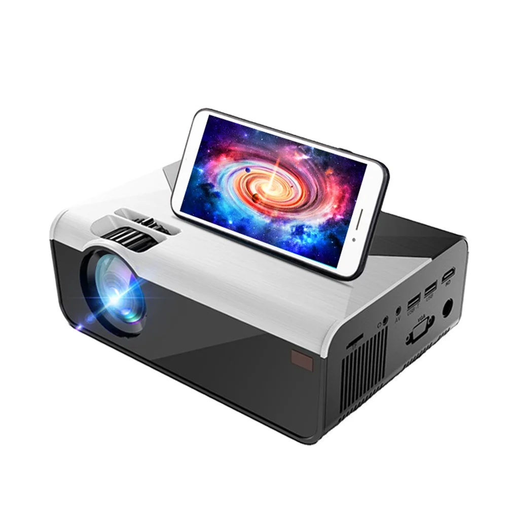 CRENOVA Mini Projector G08 3000 lumens (Android G08C optional) Wifi wireless mobile phone projector supports 1080P 3D home movie