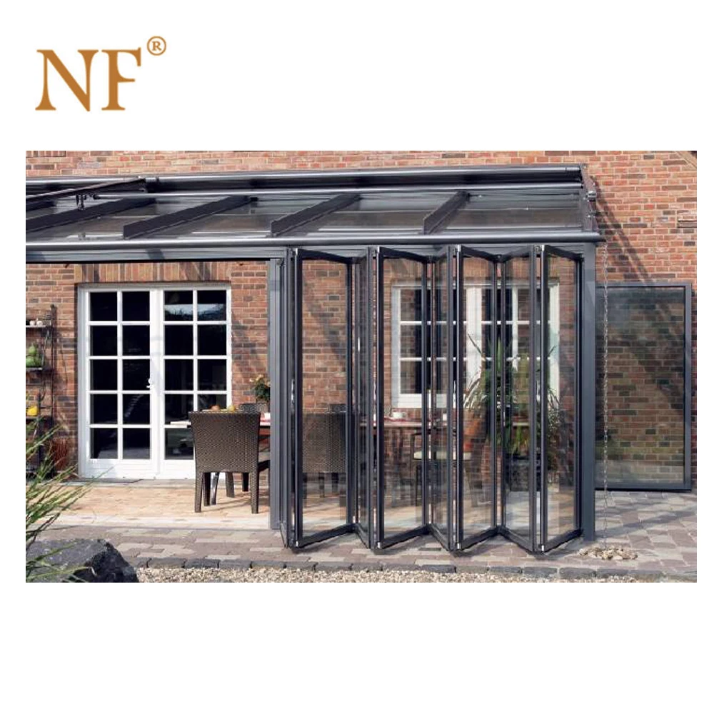 Aluminium alloy sunroom glazed prefab house