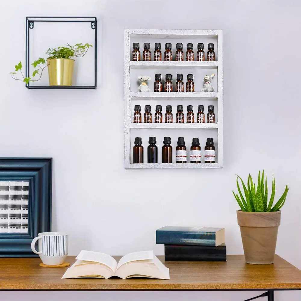 4-layer wall-mounted display essential oil rack for wall nail polish finisher