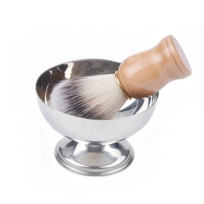 2022 DM wholesale stainless steel shaving soap bowl for men