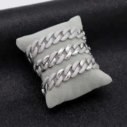 Wholesale Hot Sale Brass Cuban Link Chain Hip Hop Bracelet Men 18 Karat Gold Bracelet