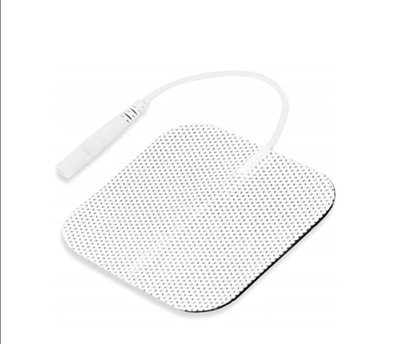 SKYFOREVER Wholesale 2.0mm pigtail TENS electrodes 5*5cm self-adhering Physical Therapy Electrodes Pads for Electrotherapy