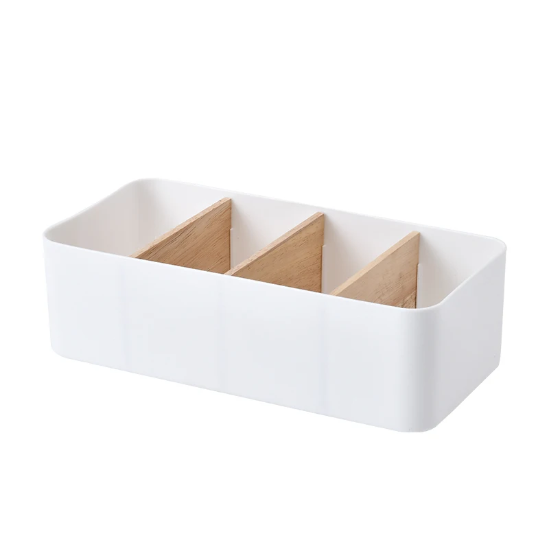 Eco-Friendly Plastic Desk Organizer Office Storage Box Drawer Container Makeup Household Storage Organizer Plastic Desk Box