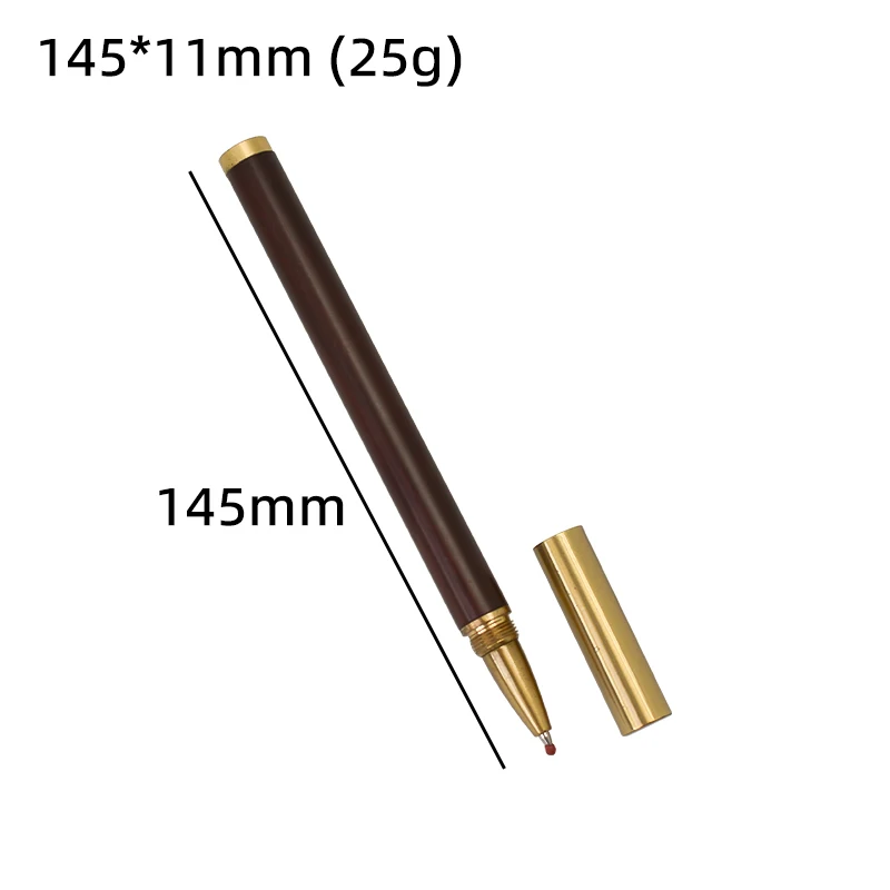 Tung wood a minimum order brass metal ballpoint pen six creative neutral signature pen Nordic simple high-grade gift lettering