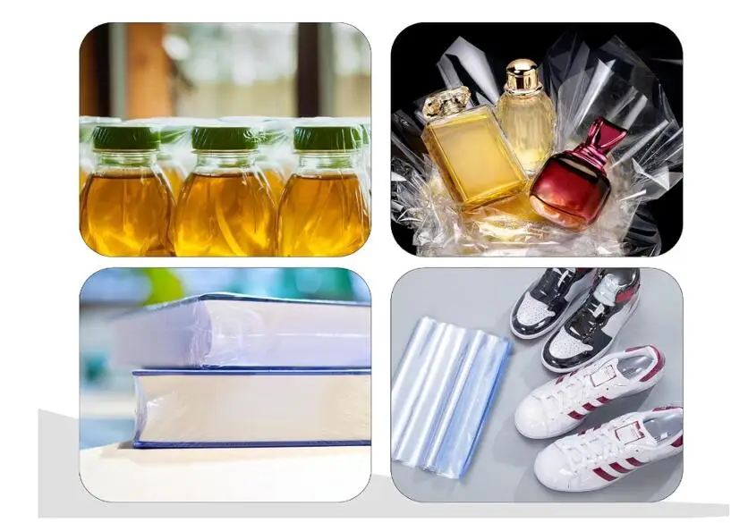 PVC shrink film roll transparent heat plastic wrap sleeve for protection package water proof
