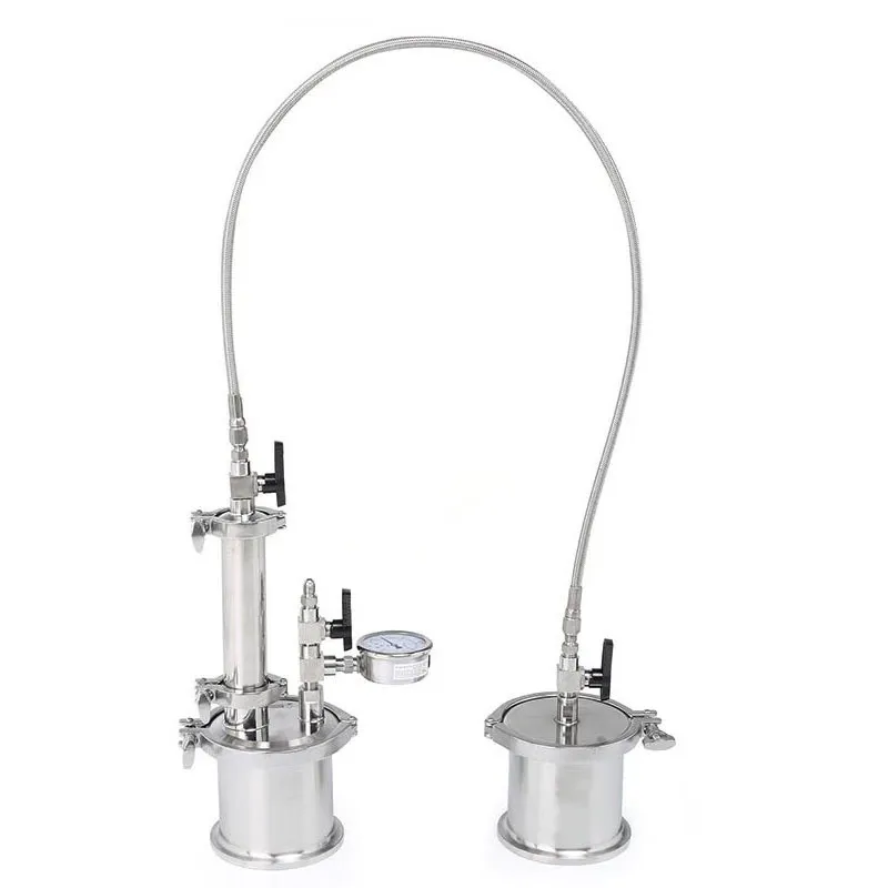 Hot sale NEW design 135gram BHO Mini Closed Loop Extractor with dewaxing column and recovery tank