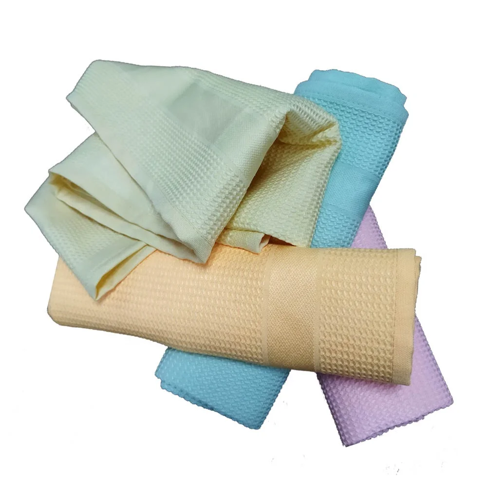 High Water Absorption Microfiber Waffle Towel 42*68Cm Tea Towel