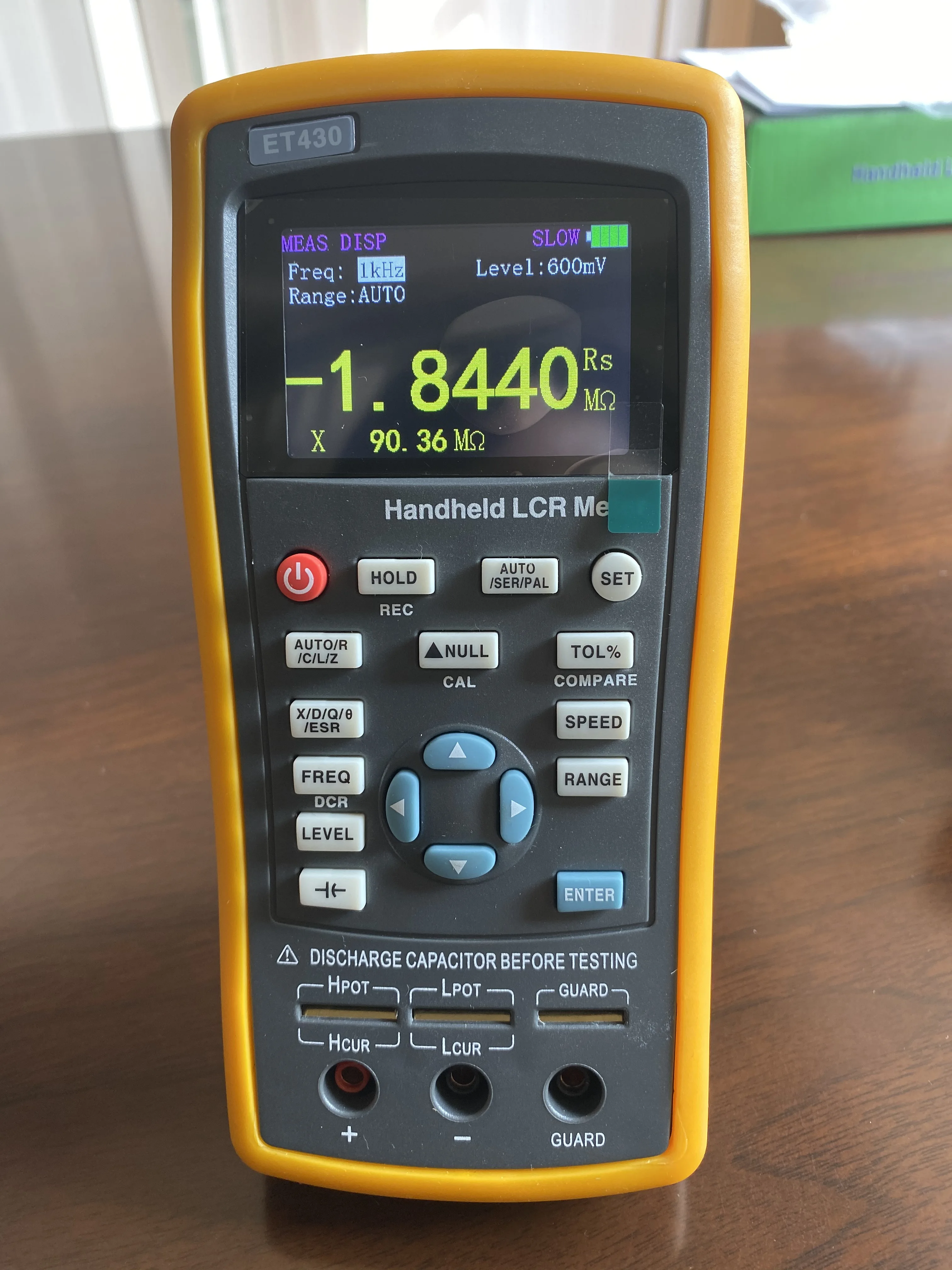 ET430 handheld lcr Meter  accuracy 0.30% Portable Capacitance Tester digital meter