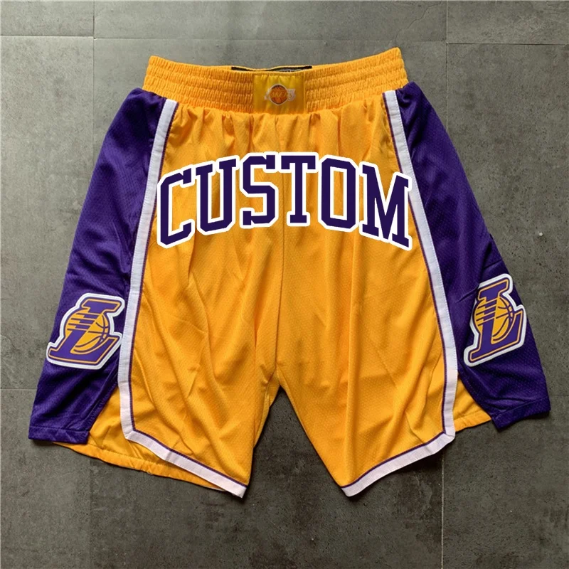 
Custom LOGO embroidery best basketball shorts wholesale 2021 blank mesh basketball team shorts design with pockets 
