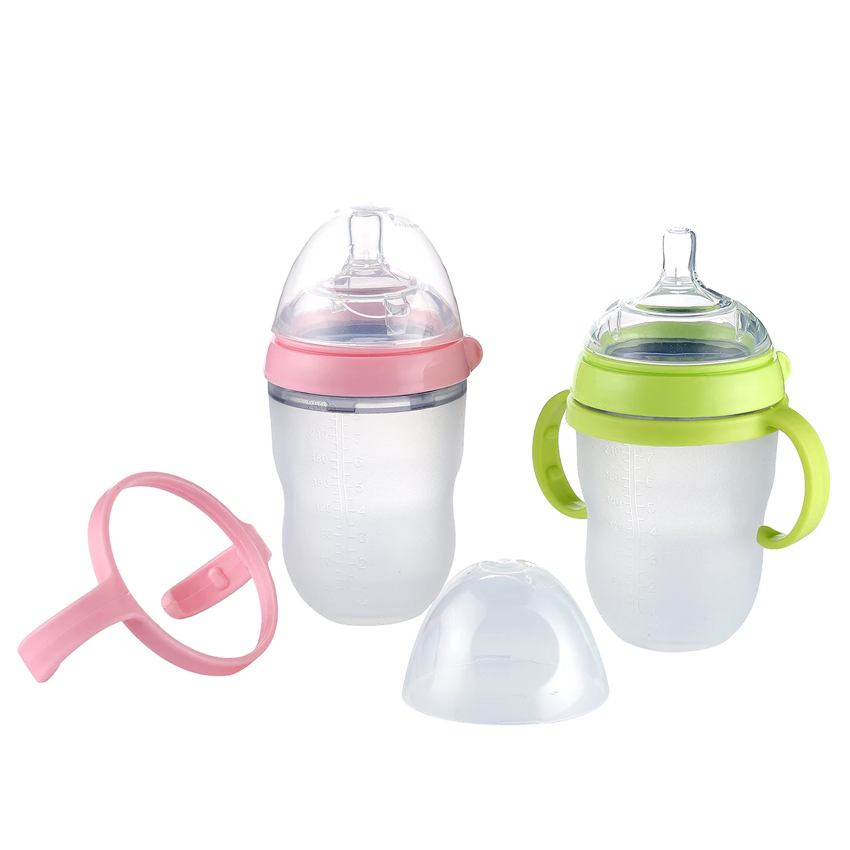 BPA Free Baby Bottle Accessories 150ml 250ml Wide Neck PP Infant Feeding Bottle Handle Holder Milk Bottle Handles