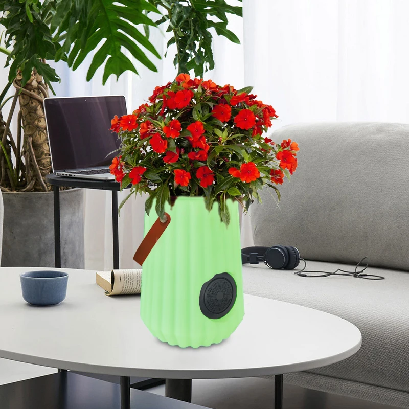 Led Ice Bucket Pe Plastic Waterproof And Durable 6 Bottle Ice Cooler Buckets BT Speakers For Party