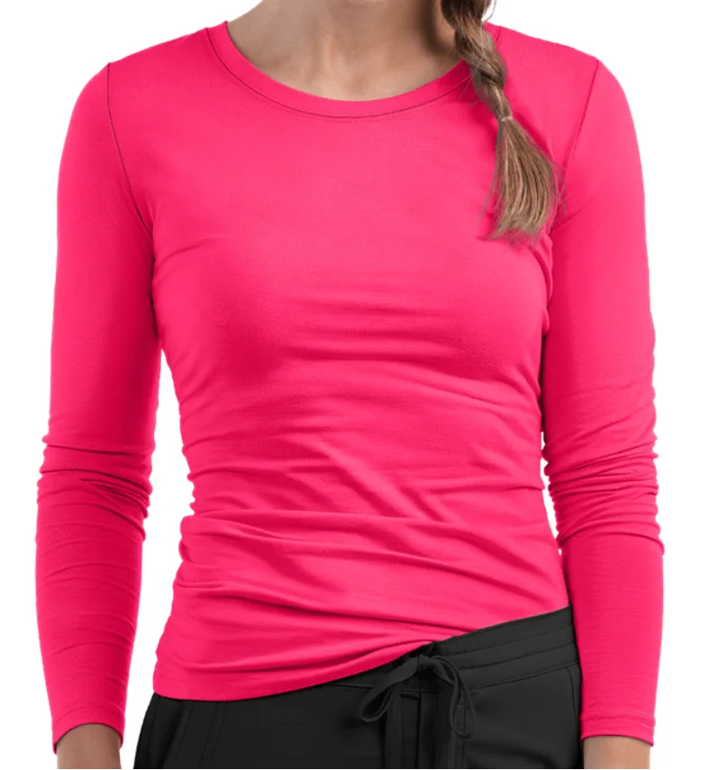 Hospital Uniform Scrub Tee Under Scrubs Custom Women's Long Sleeve Woven Lab Coat for Women Medical Scrubs Anti-wrinkle