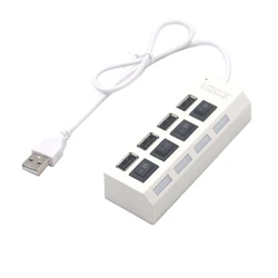 Cheap Price Power Switch Buttonfor Charging Desktop  Multiport Adapter  Laptop Extension 20 4-port Usb2.0 Hub