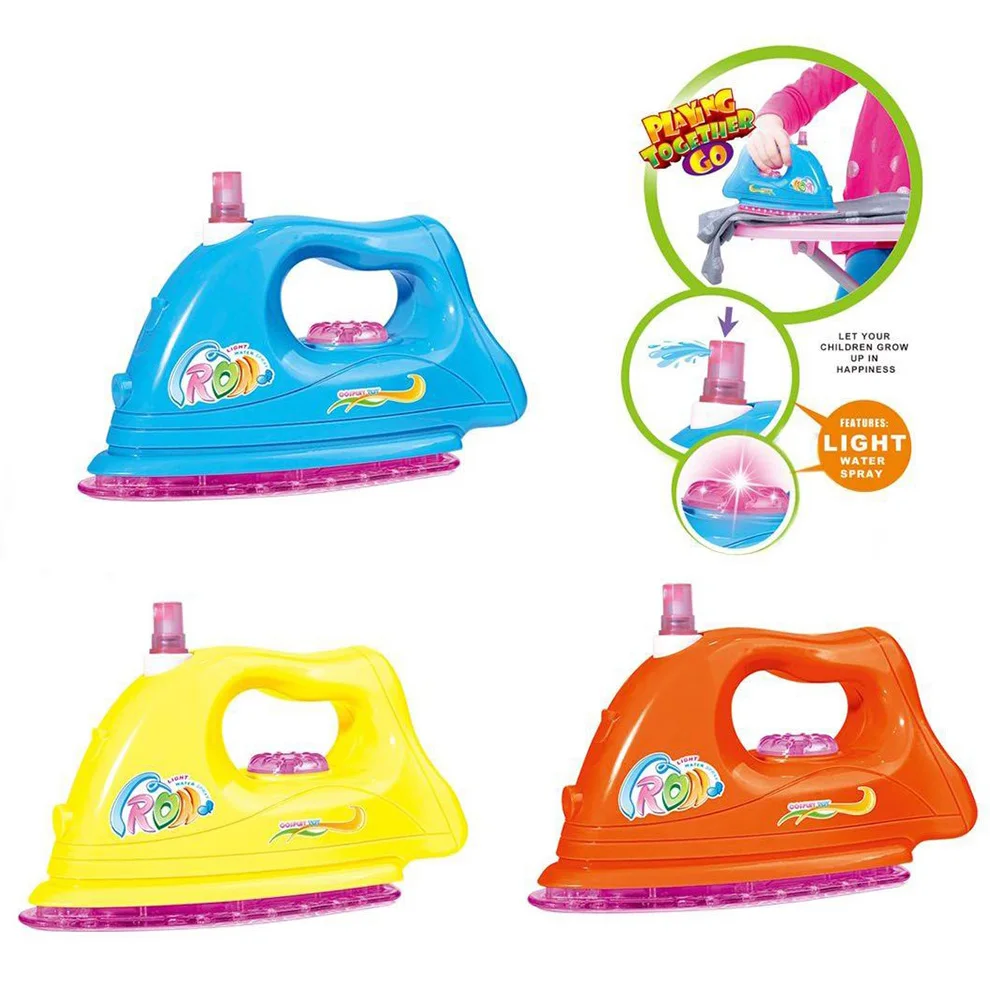 Appliance Play Set Plastic Toys Ironing With Board And Iron Function
