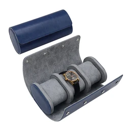 Luxury 1 2 3 Slot Gift Packaging Pu Leather Custom Wholesale Snap Fastener Watch Display Box